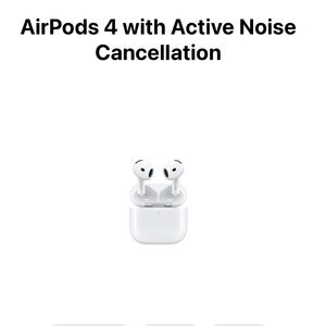 Apple AirPods 4 with Active Noise Cancellation - White